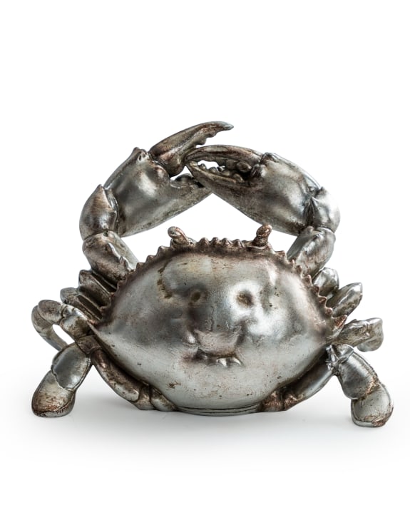 Drink Like a Crab Bottle Holder Silver