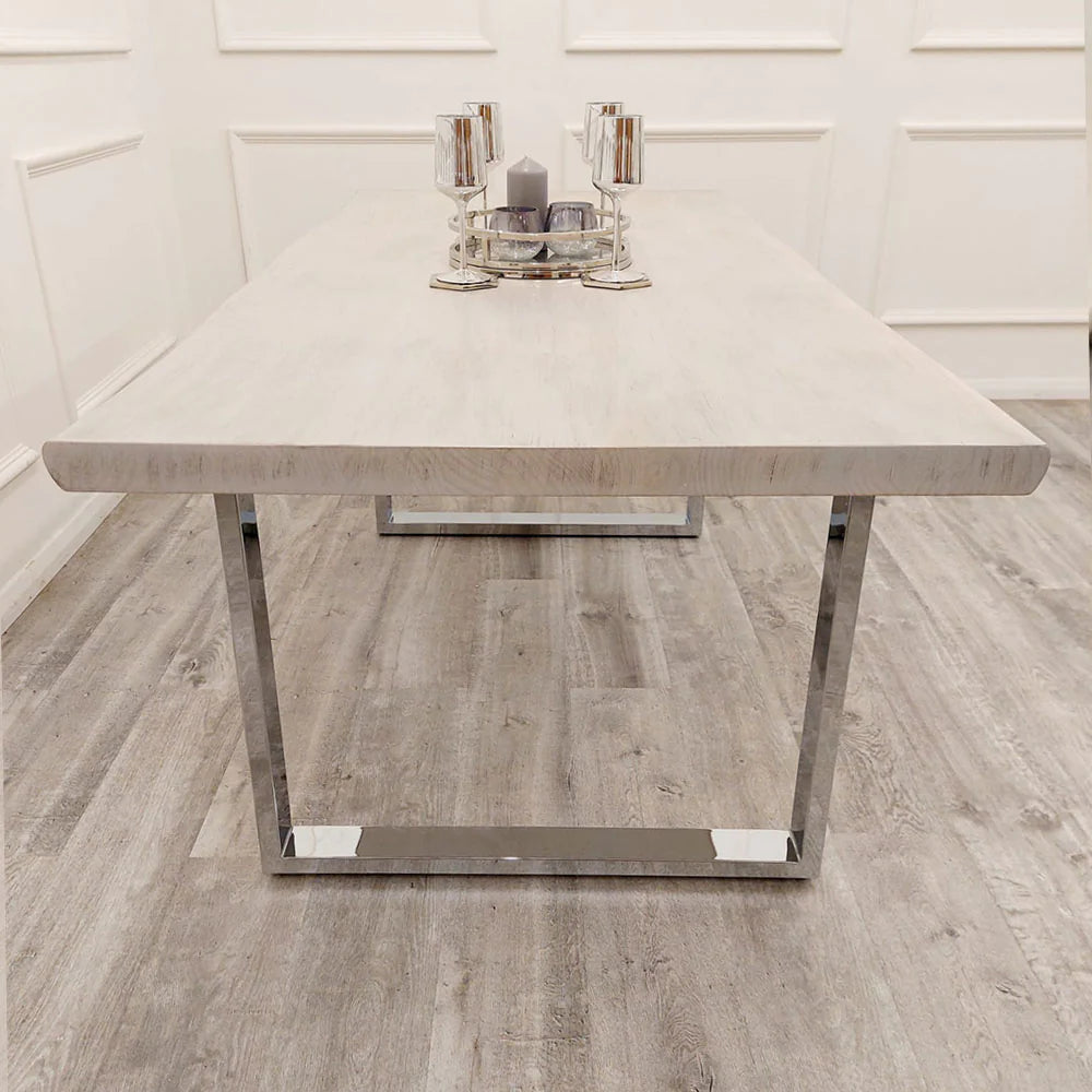 Freya 1.8 Solid Light Pine Dining Set (4 Chairs)