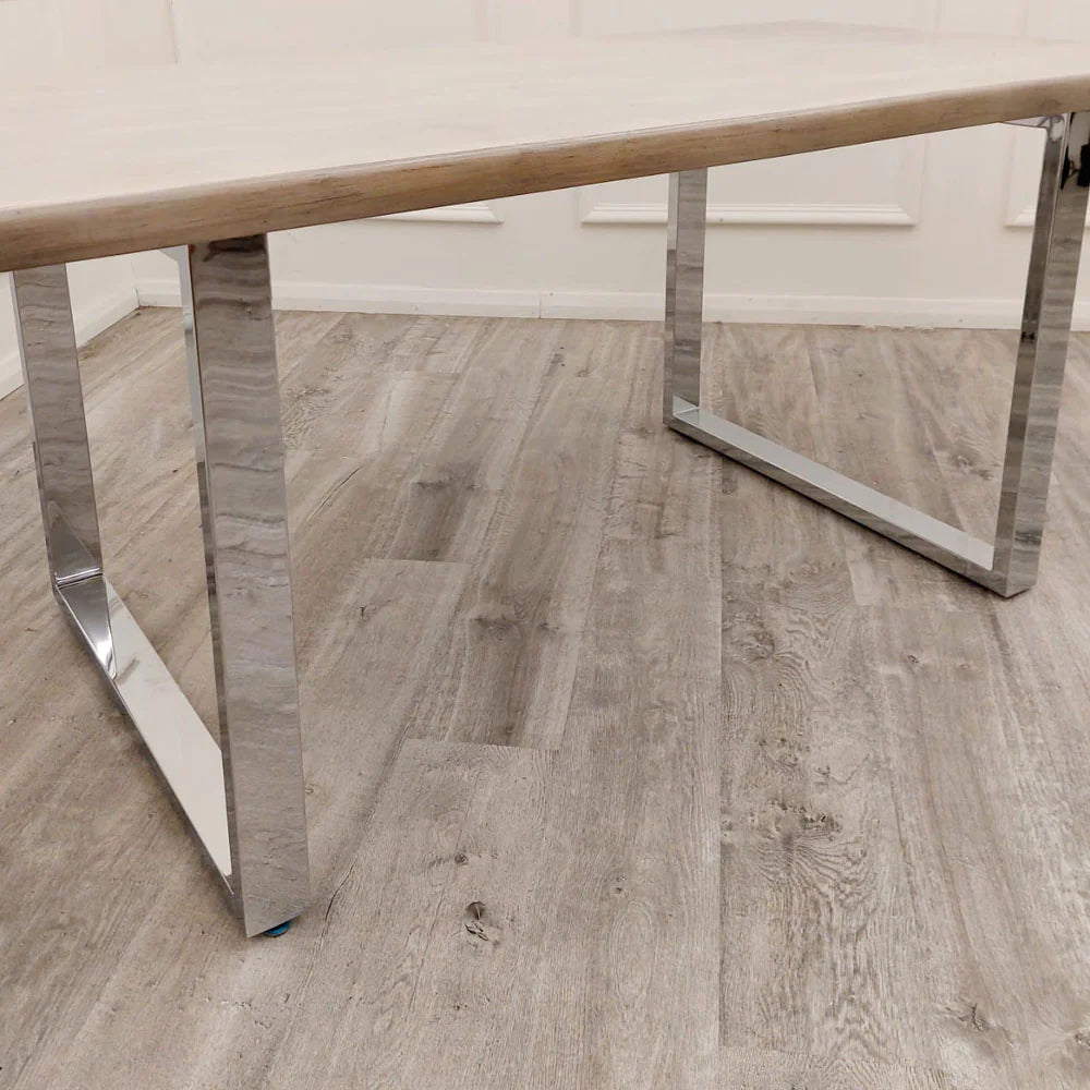 Freya 1.8 Solid Light Pine Dining Set (4 Chairs)