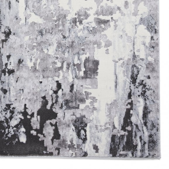 Leo Grey Modern Abstract Rug