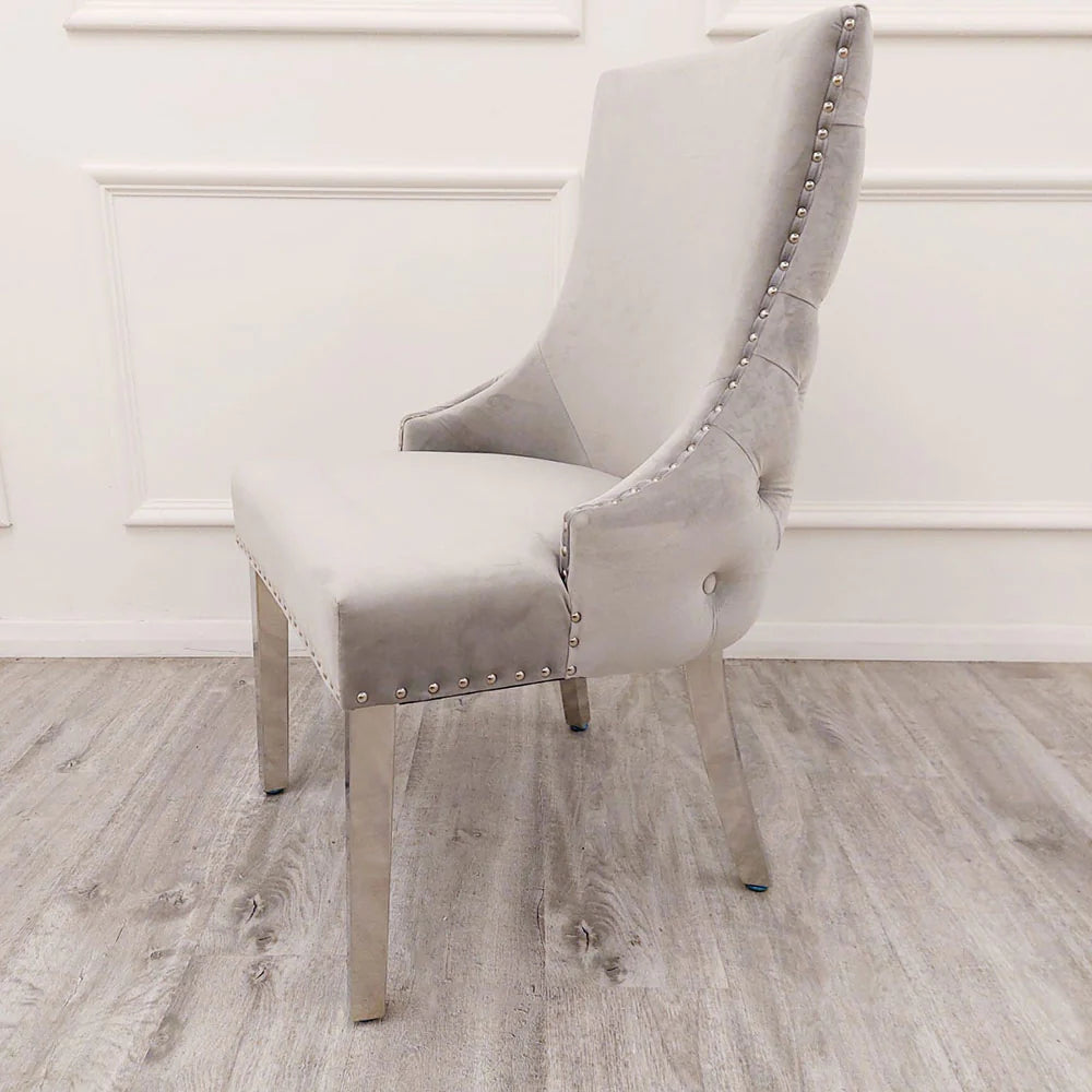 Pair of Kelcey Chairs Light Grey
