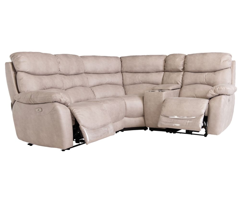 Ella Natural Electric Reclining Corner Sofa