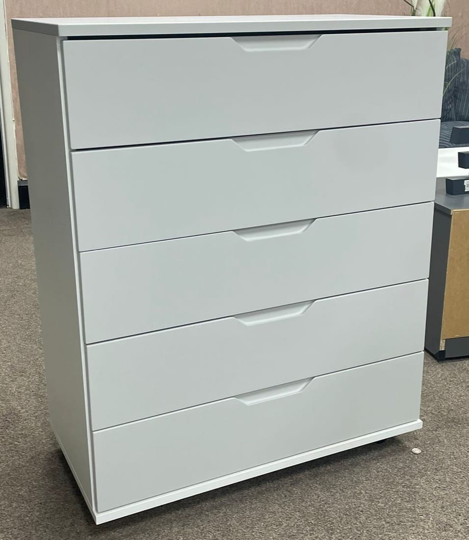 Ibiza Gloss 5 Drawer Chest