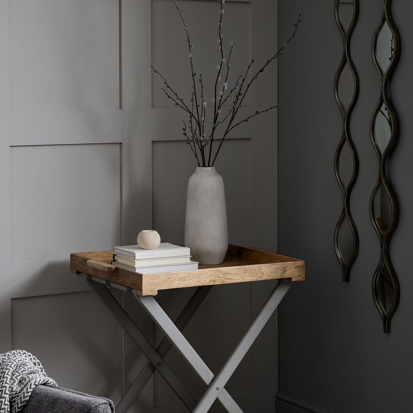 Nordiac Grey Butler Table