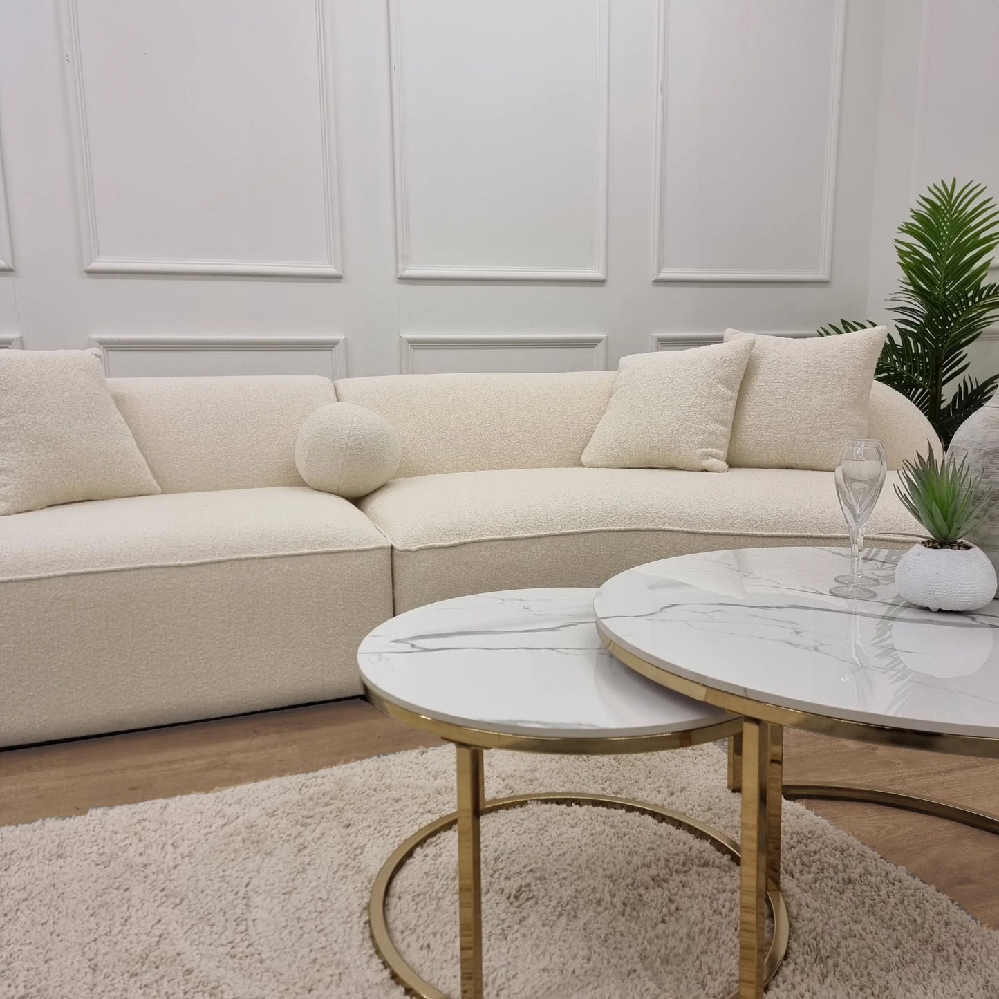 Pebble Boucle Sofa
