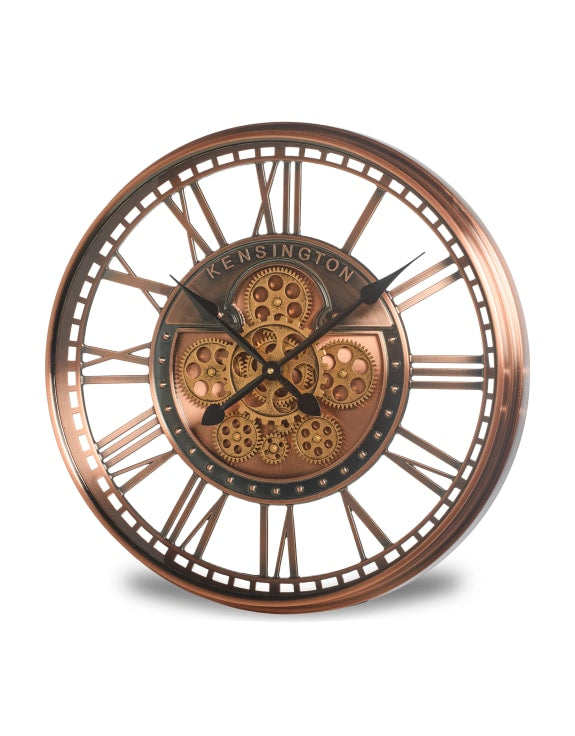 Brushed Copper Cog Clock