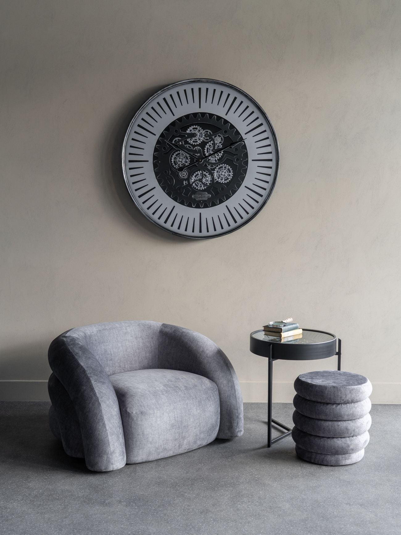 Royal Cog Clock Side Table