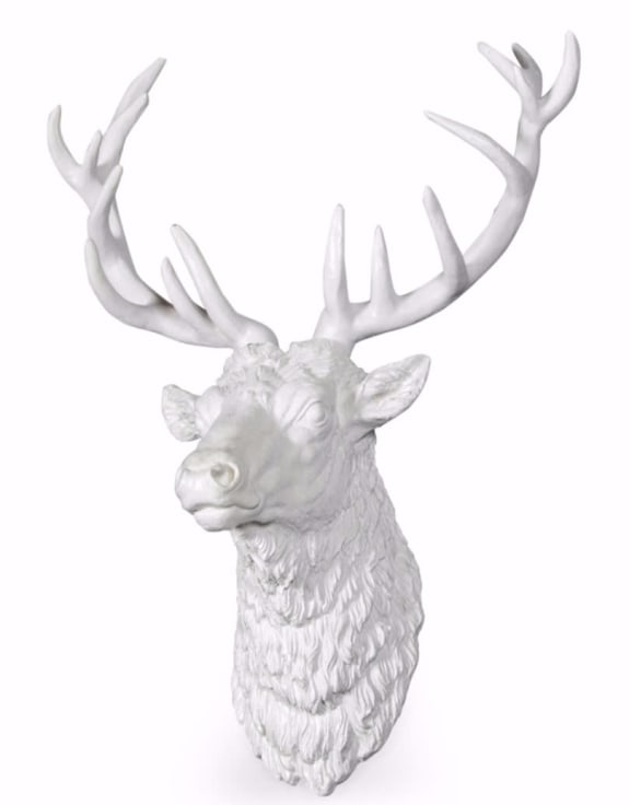 White Stag Head