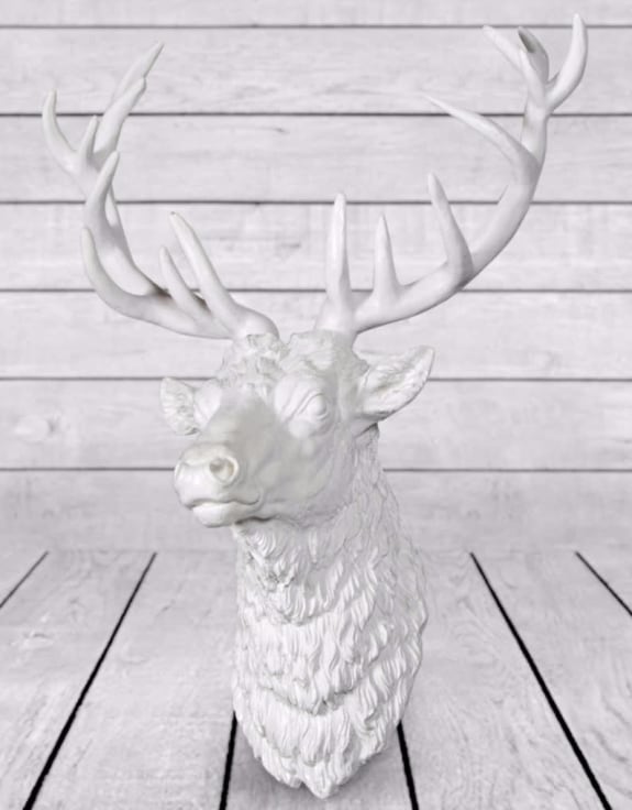 White Stag Head