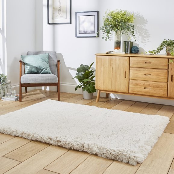 Super Fur Rug Beige