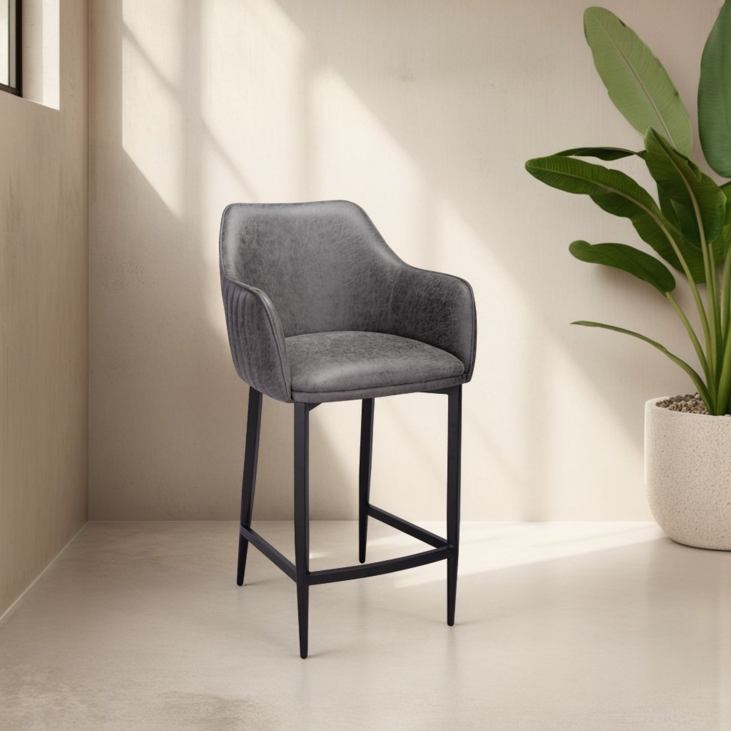 Vintage Grey Stool