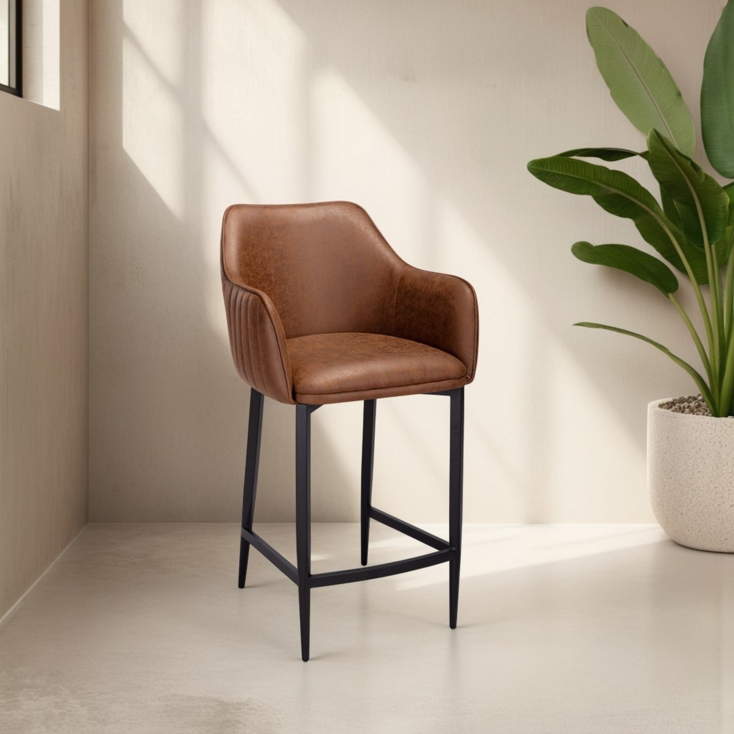 Vintage Tan Stool